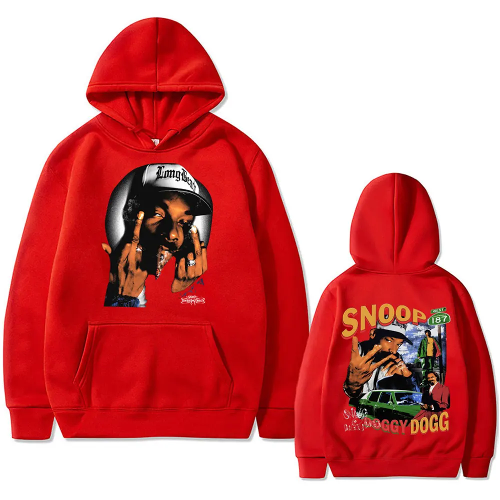 Rapper Snoop Dogg Graphic Hoodie Men Women Fashion Casual Vintage Hooded Sweatshirt Men's Hip Hop Oversized Pullover Tracksuit
