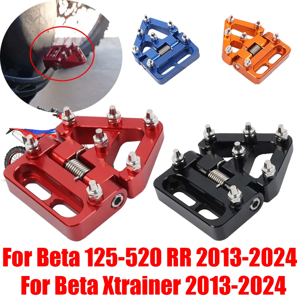 For Beta Xtrainer 300 250 RR RRS 125 200 250 300 350 390 400 430 450 480 500 520 Motorcycle Folding Rear Brake Pedal Tip Plate