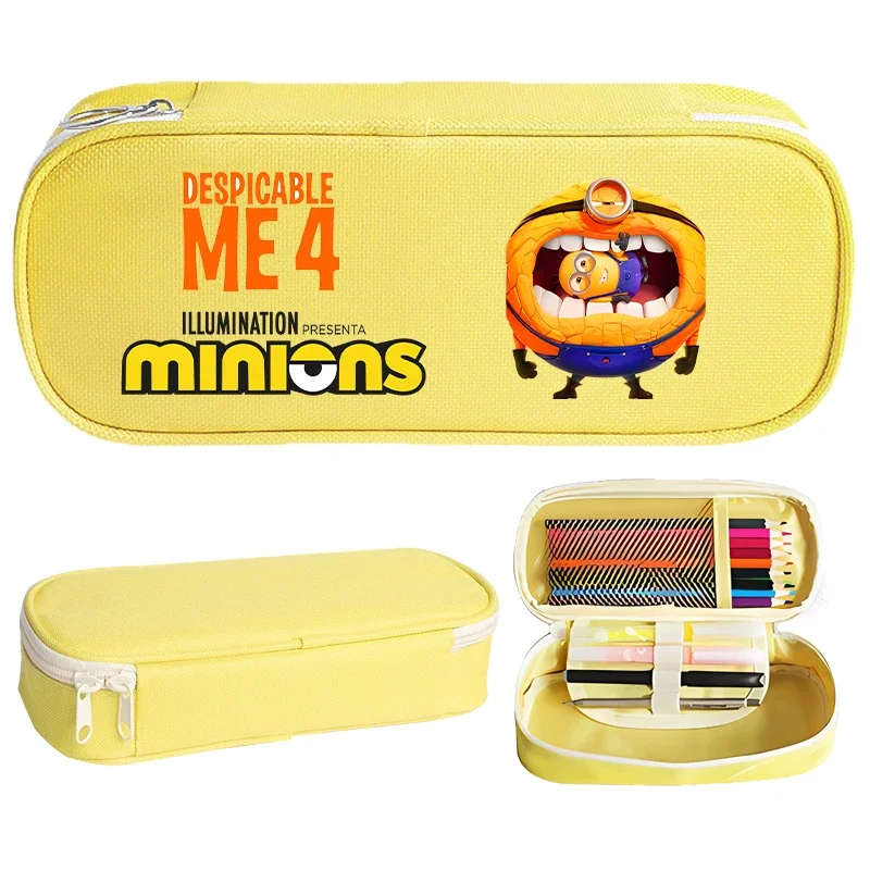 Despicable Mes Minionss Foldable Coin Purse New Movie Cartoon Print Wallet Men Office Daily Money BankCard Storage Mini Bag Gift