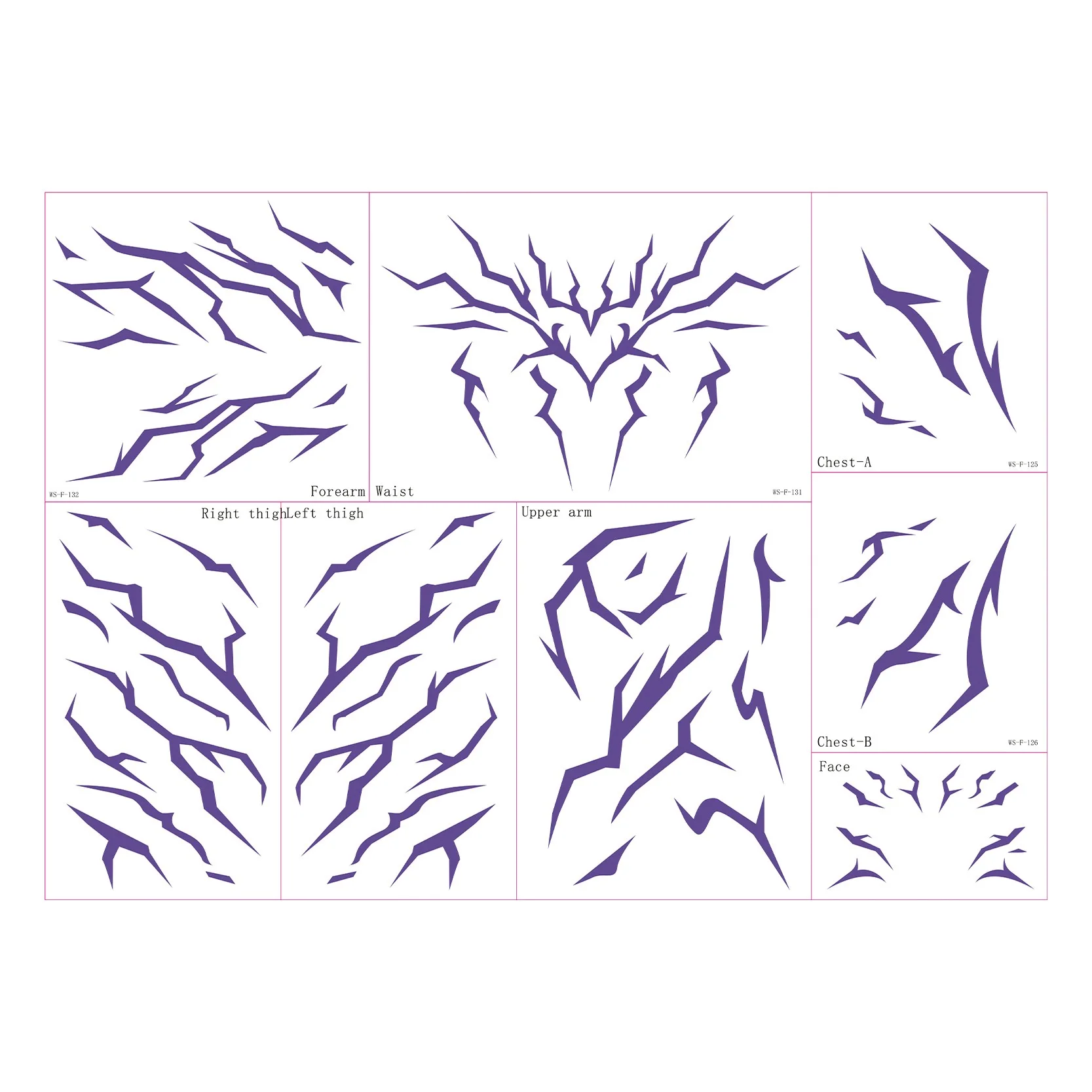 Juego de tatuajes temporales KPop Demon Hunters, patrones Rumi y Jinu |   Bithday Panty HUNTR/Xi Saja Boys Haloween Cosplay Rumi Tatuajes