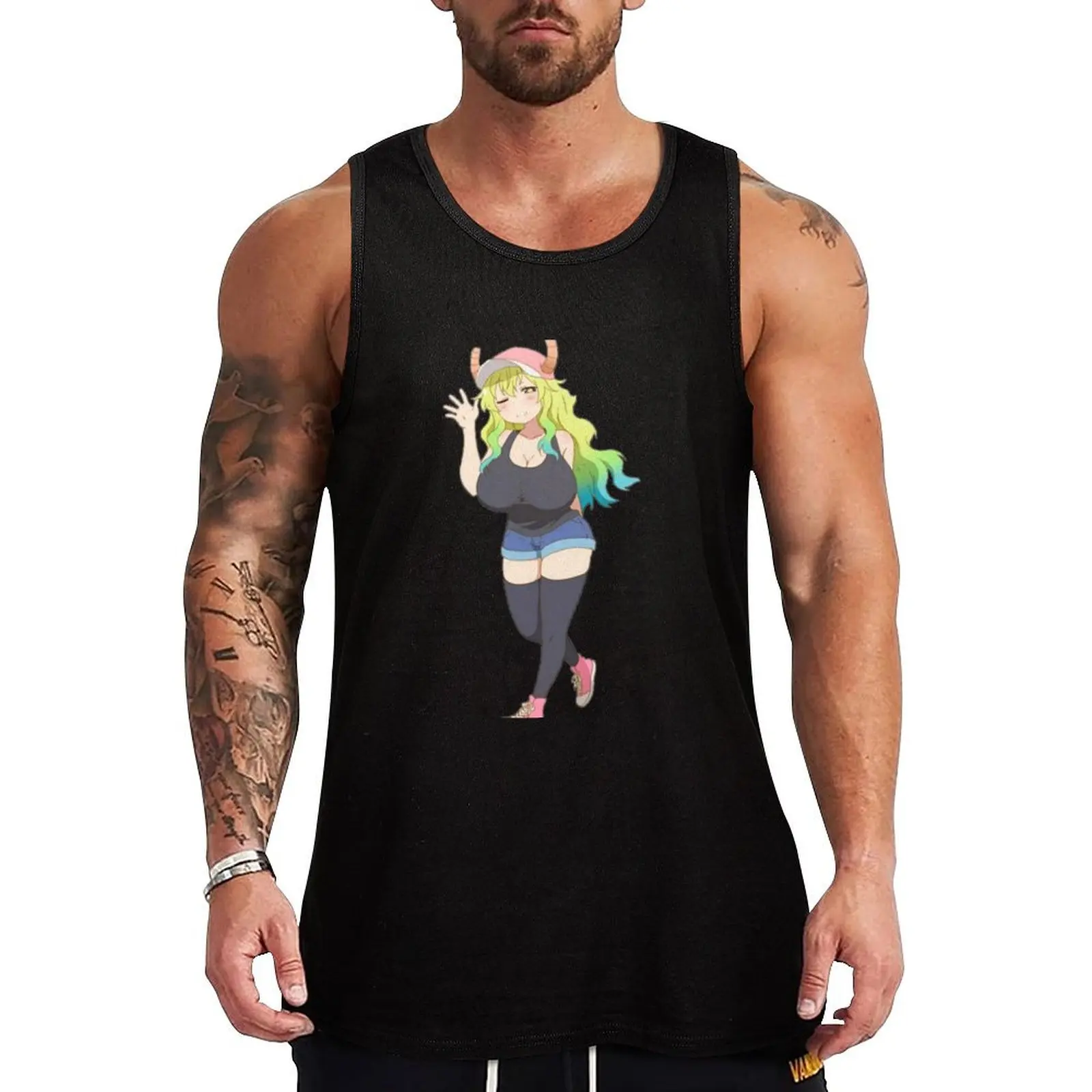 Lucoa Kobayashi Maid Dragon Tank Top одежда мужская Одежда