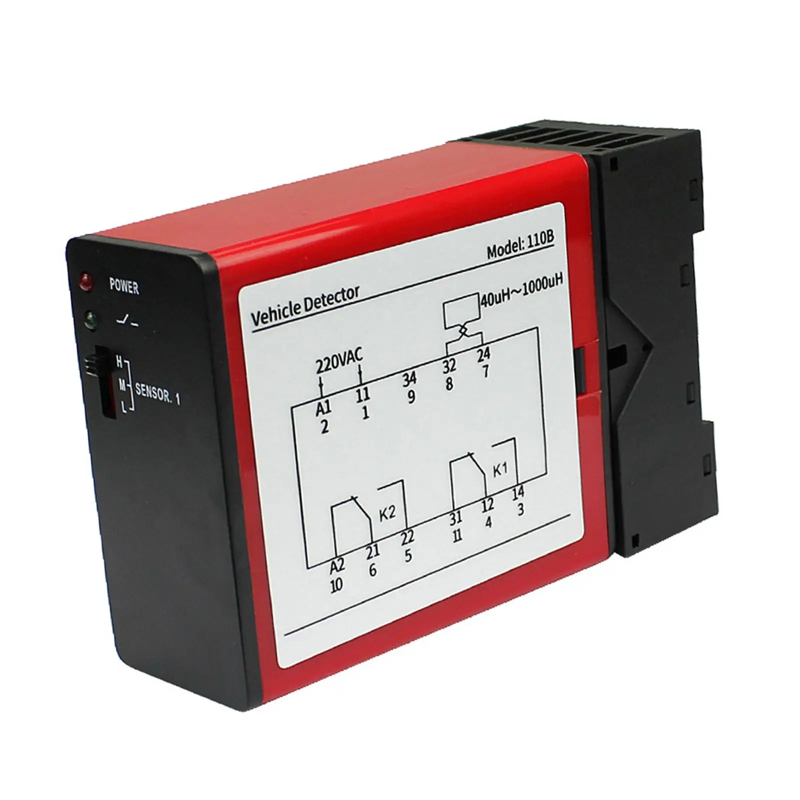 Vehicle Loop Detector Single Channel Inductive Loop for Gate Traffic Control Parking Access Control Reusable Stable Performance
