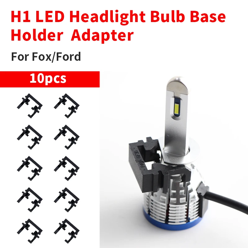 10PCS H1 LED Headlight High Beam Bulb Adapter Base Holder Socket Retainer Clip For Ford Focus Fiesta Mondeo For KIA Carnival