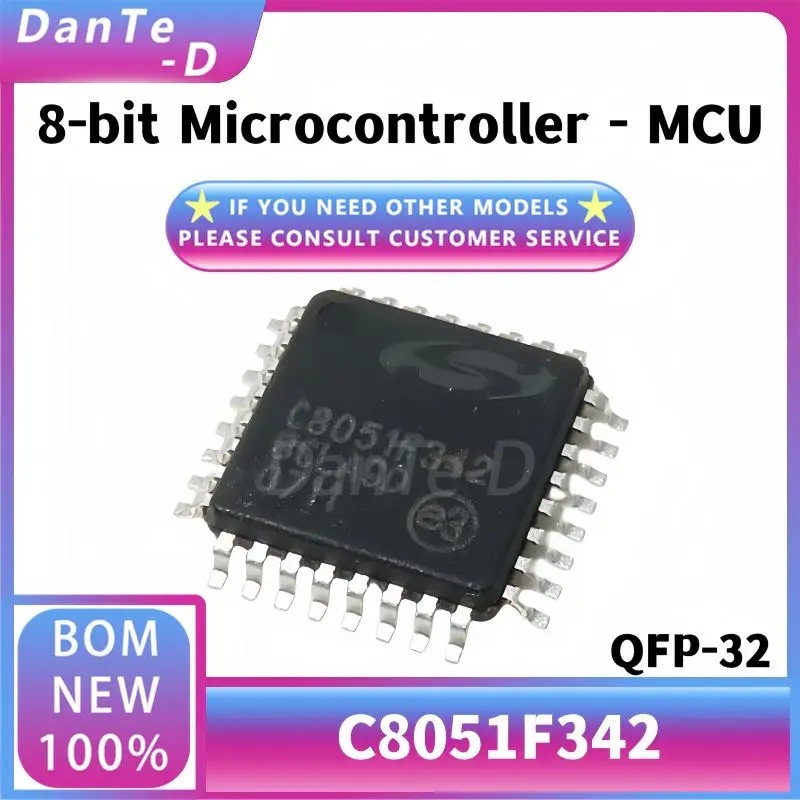 C8051F342-GQ package QFP-32 8-bit microcontroller MCU single chip IC original authentic