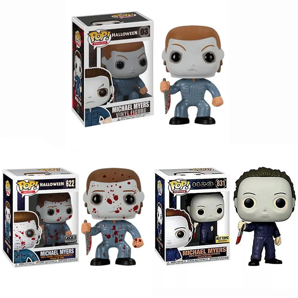 Funko Pop A Nightmare Halloween Michael Myers #831 #01 #622 Horror Movie Vinyl Action Figure Toys Dolls Gifts for Children