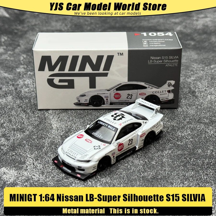 

MINIGT diecast model 1:64 Porsche 911 GT3 R #7 Nissan S15 SILVIA sports car metal material car model static ornament collection