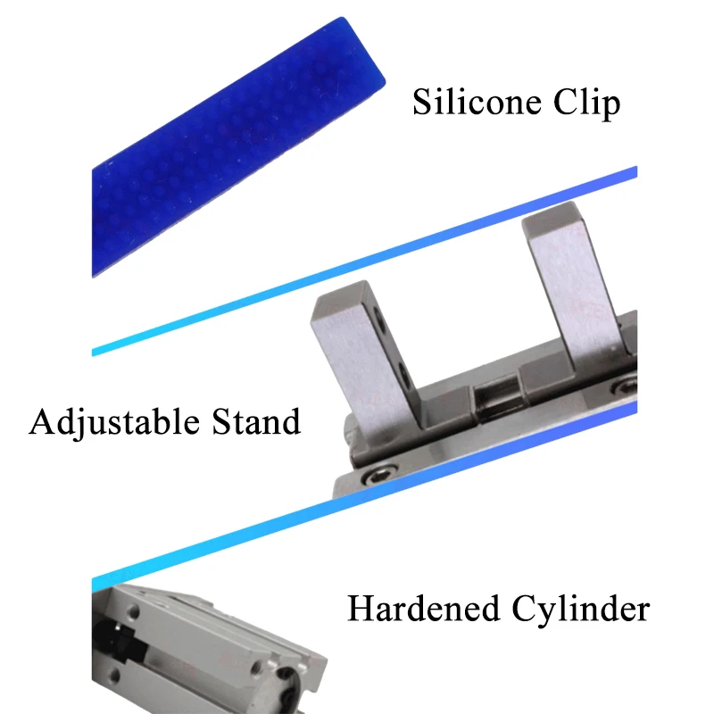 Fingerzylinder-Parallelspanner, Verlängerte Öffnungsklemme MHZL2-16D, Einstellbares Positionierfutter – Detail 6