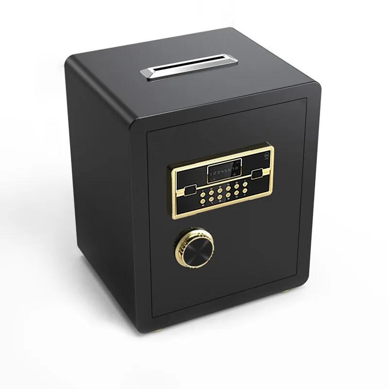 Coin-operated safe Home office Commercial investment small safe Electronic fingerprint password