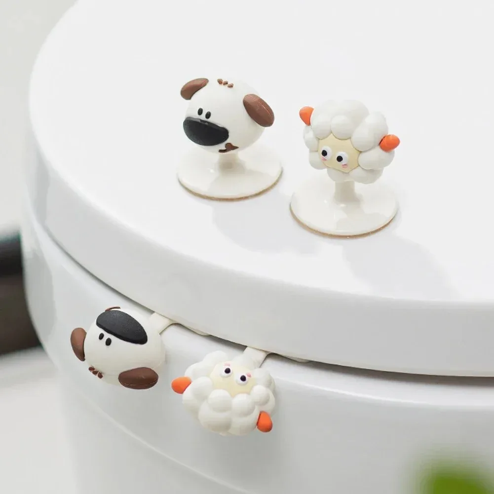 

Портативное милое мультяшное подъемное устройство для унитаза, избегайте прикосновения, ручка крышки унитаза, аксессуары для туалета, защита от грязи, удаление не требуется