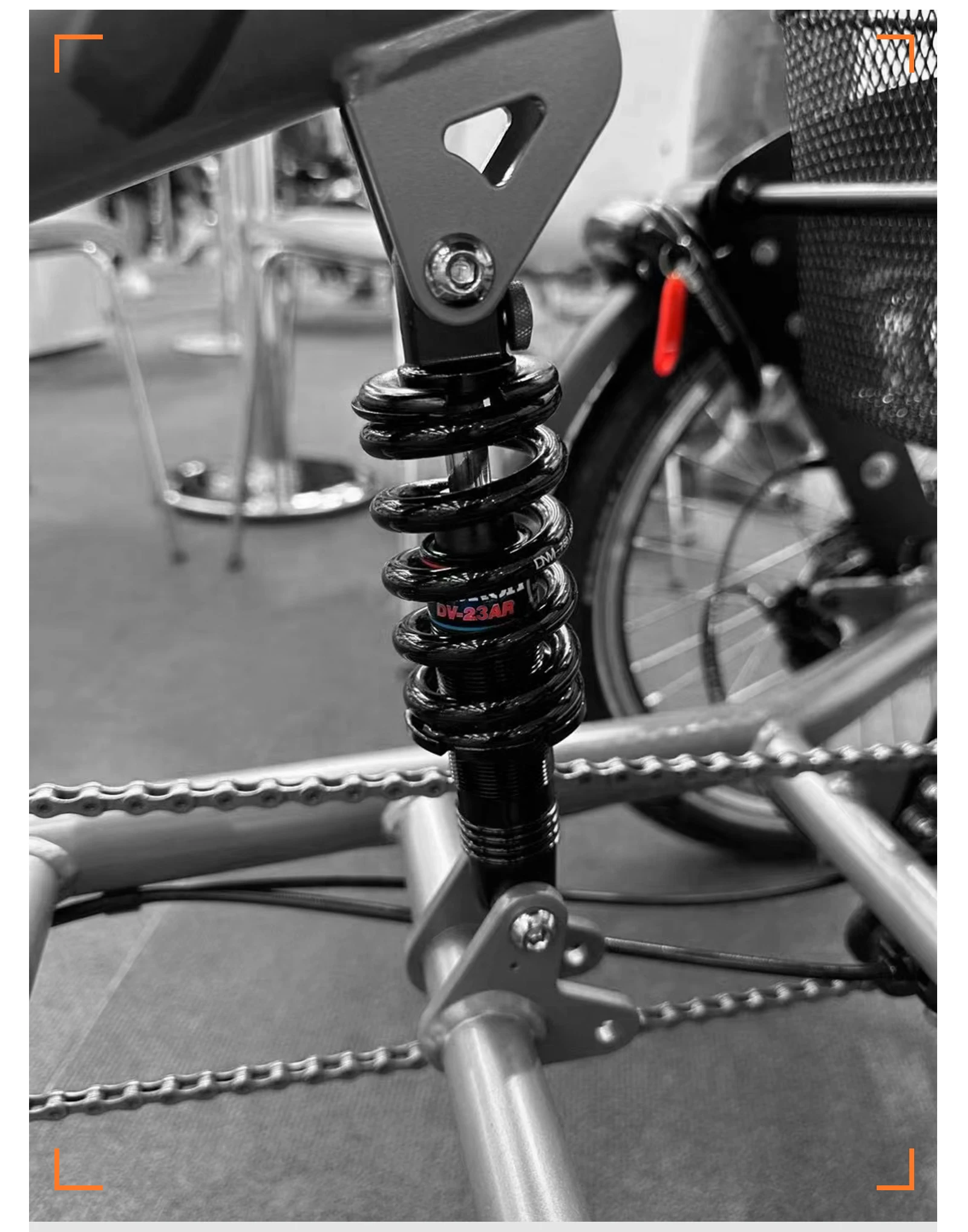DNM DV-22AR Mountain Bike Spring Shock Absorber 125mm/150mm/165mm/190mm/200mm MTB Bicycle Rear Shock Absorber 450lbs - 1500lbs