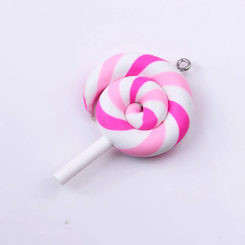 

30Pcs Polymer Clay Lollipop Pendant Charms Colorful Candy Pendants for DIY Jewelry Making Keychain Bracelet Earring Accessories