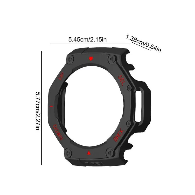 Para amazfit t-rex 3 protetor de tela para relógio protetor de tela leve relógio cobre acessórios relógio rosto