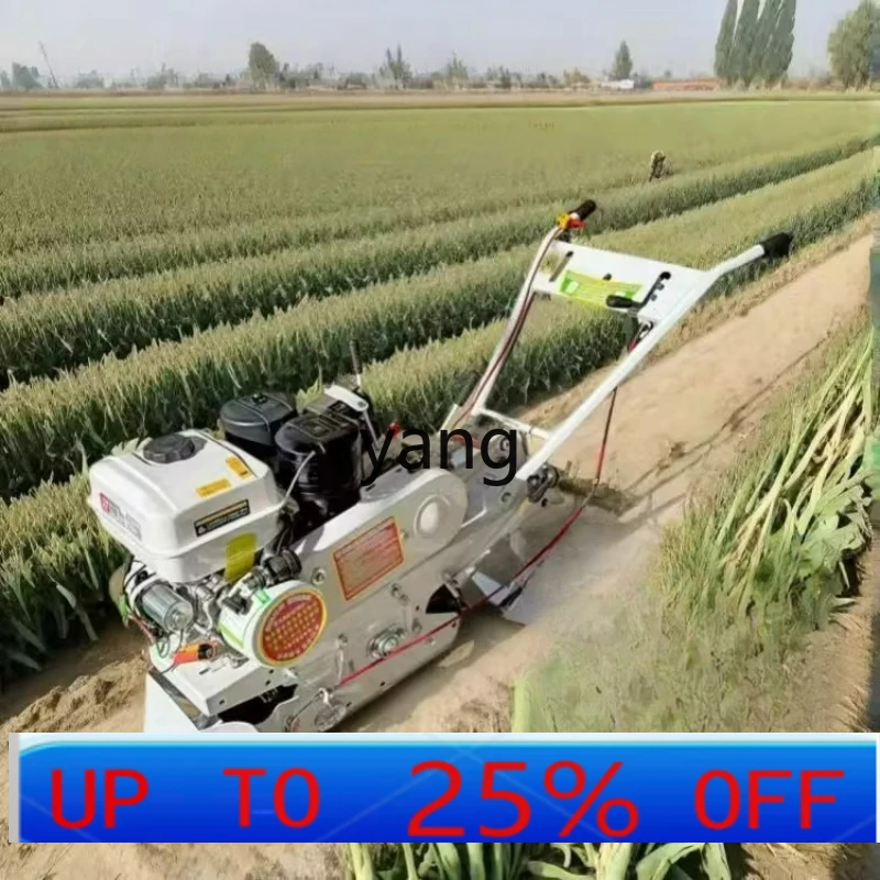

LTT Garlic Harvester Hand Push Two-line Self-propelled Garlic Digger Small Artifact Agricultural Automatic