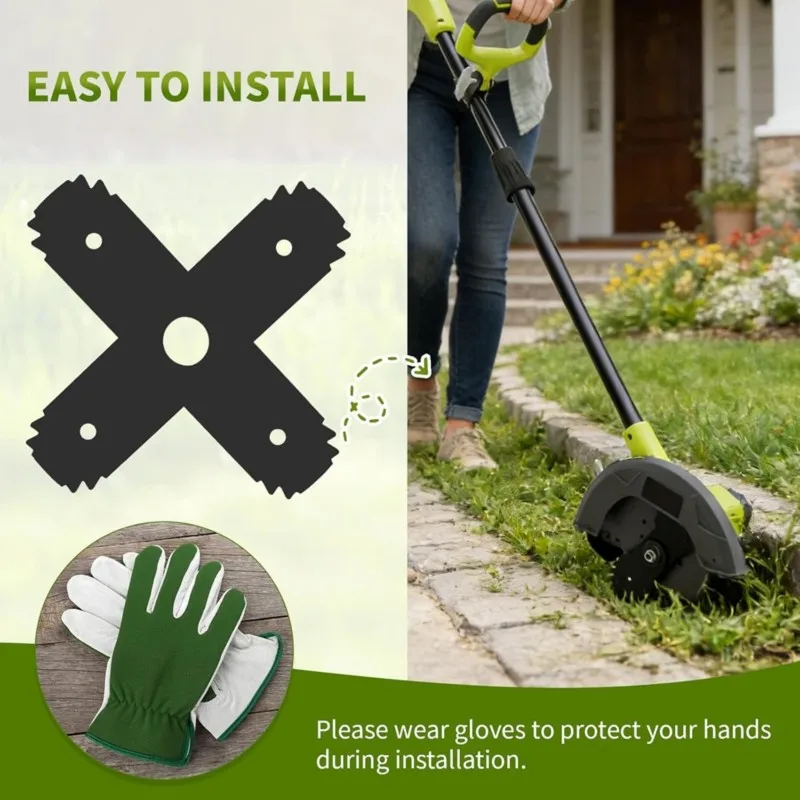 A74U AC04215 Edger Blades 3Pack, 8" X 2'' Edger Blade,for RY15518, UT50500, UT15518, RYEDG11, P2310, P2300B