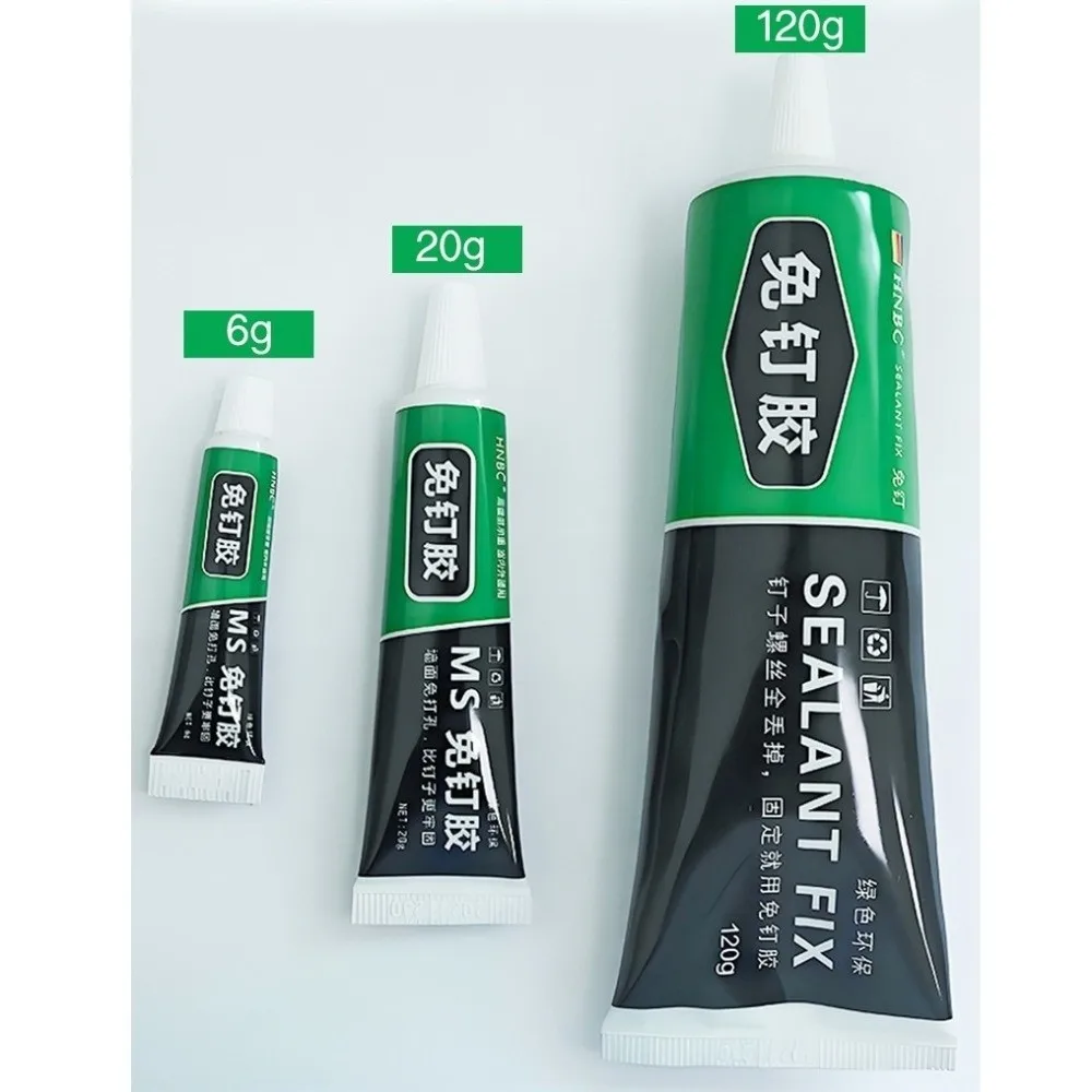 New Quick Drying All-Purpose Glue Waterproof Strong Bonding Nail-Free Adhesive Bonding Glue Tile Installation