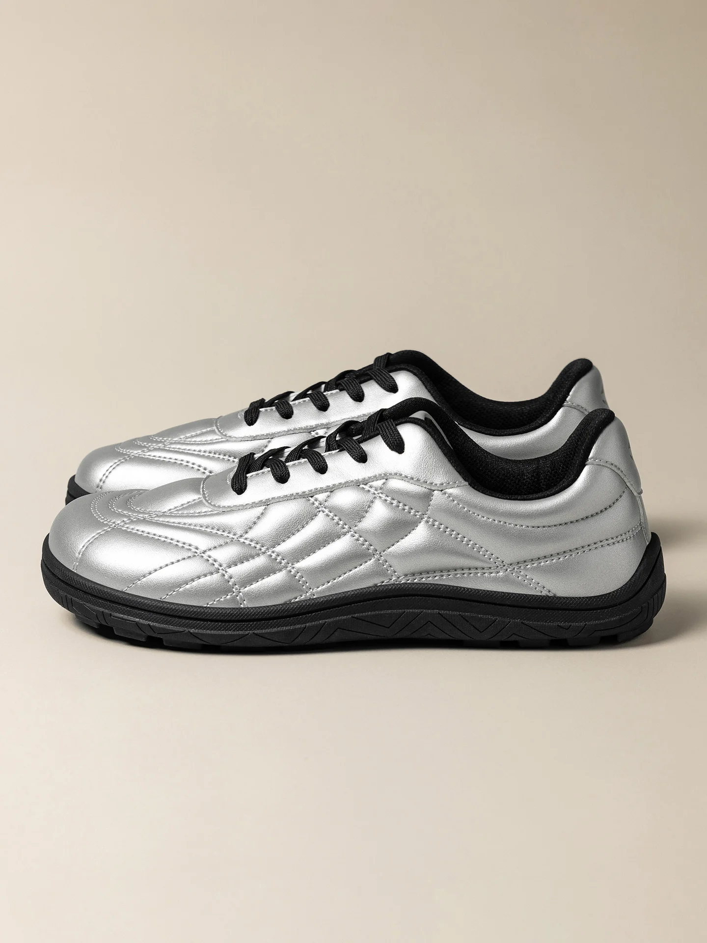HOBIBEAR Damen-Sneaker mit breiter Zehenbox, Kunstleder, Barfußschuhe, klassische Schnürschuhe mit Nähfaden, zum Gehen geeignete Schnürsneaker – Detail 12