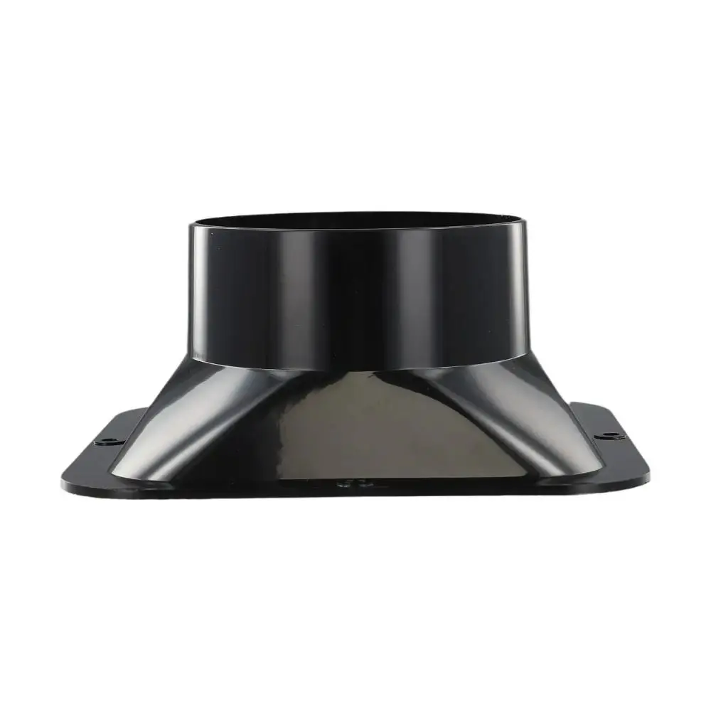 Household Accessories ABS Wall Flange Connector Black Ventilation Pipe Joint Vent Pipe Adapter Ventilation Pipe