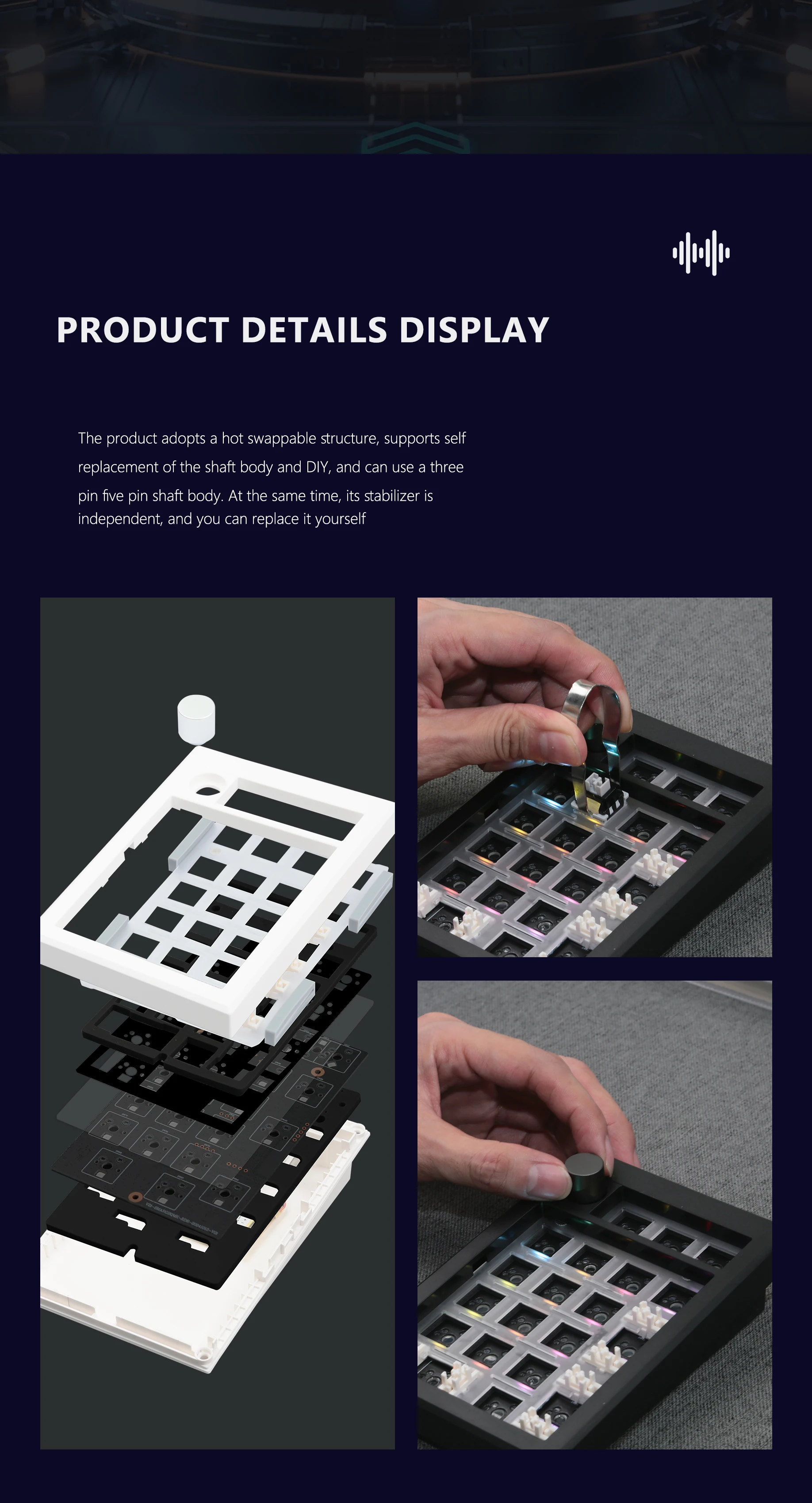 GMK21 Number Pad Mechanical Numeric Keypad KIT Hot-SwapWired/Bluetooth/2.4Ghz  Programming Keypad KIT