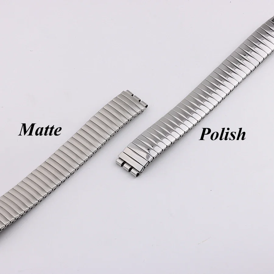 حزام ساعة معدني مرن لساعة سواتش تمتد التوسع الفولاذ المقاوم للصدأ حزام الرجال النساء معصمه اكسسوارات 17 مللي متر 20 مللي متر العصابات