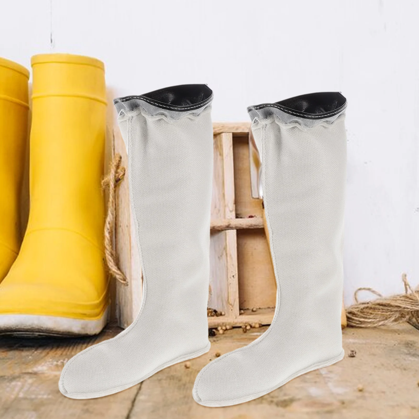 Botas de lluvia cálidas para nieve Guantes térmicos Forro polar Calcetines gruesos de invierno Hombre Hombre