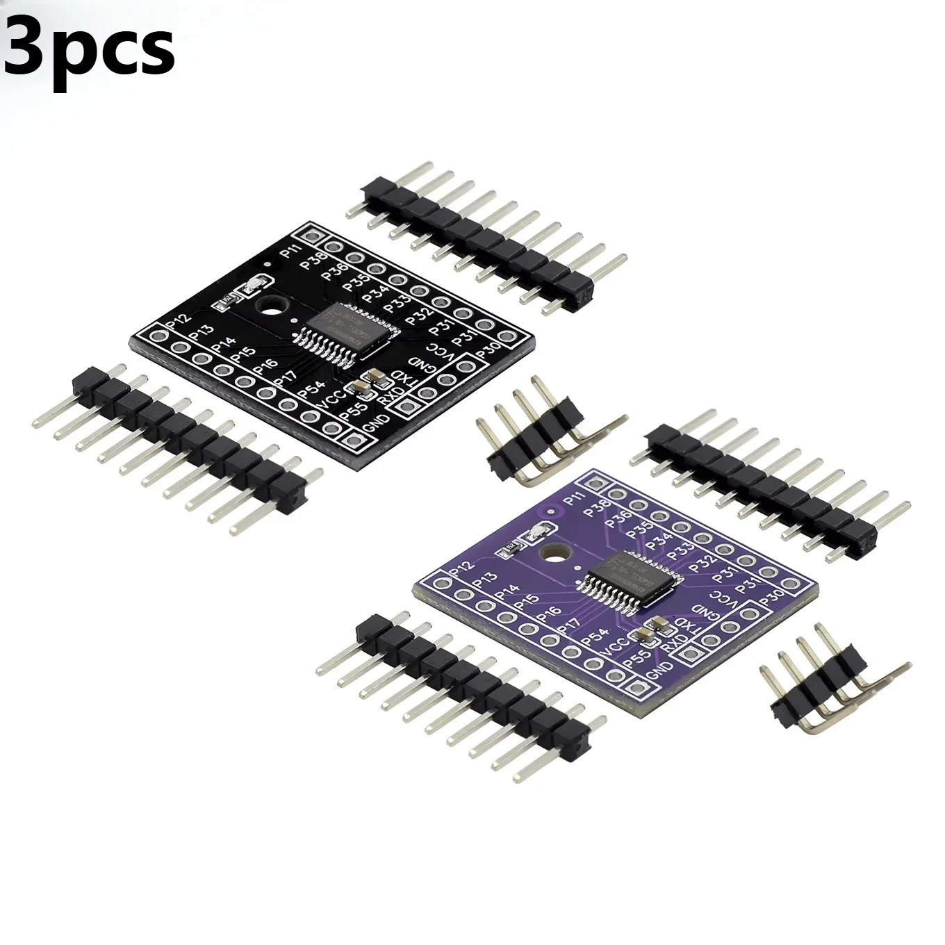 STC8G1K08 TSSOP20 Core Board 3Pcs 51 MCU Learning Kit for Electronics Projects