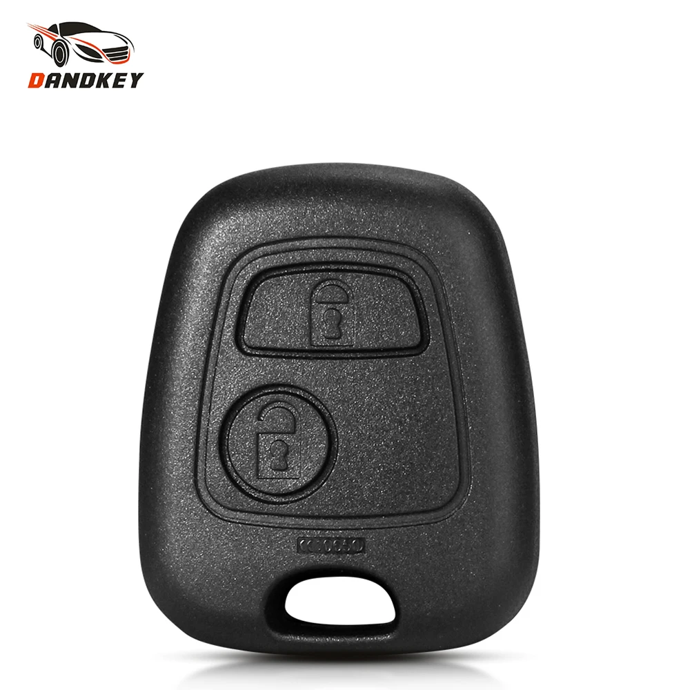 Dandkey 2 Button without Blade Remote Car Key Case Shell Fob For Citroen C1 C2 C3 Pluriel C4 C5 C8 Xsara Picasso Cover