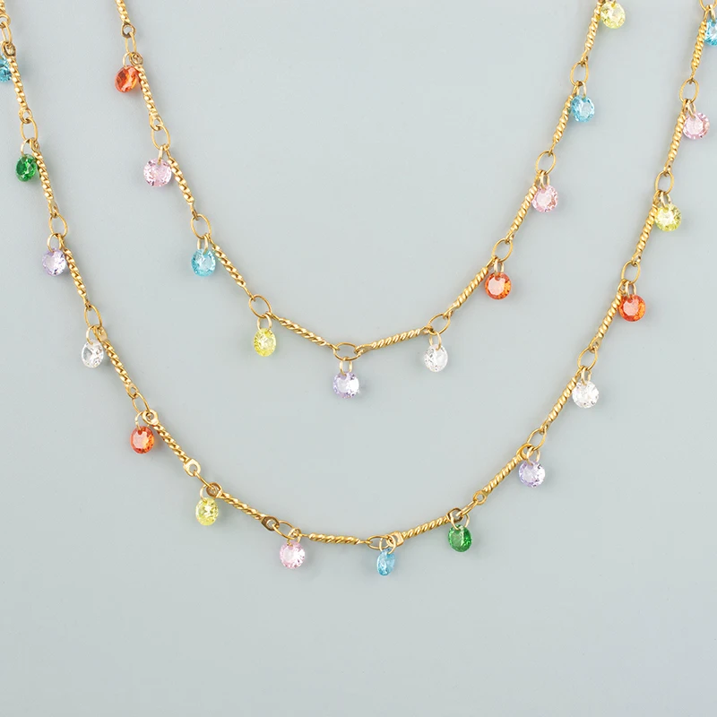 assoonas,50cm/Stück,C469,Kette,Edelstahl,Zirkone,Schmuckherstellung,Handgefertigt,DIY Armband- und Halsketten-Zubehör – Detail 7