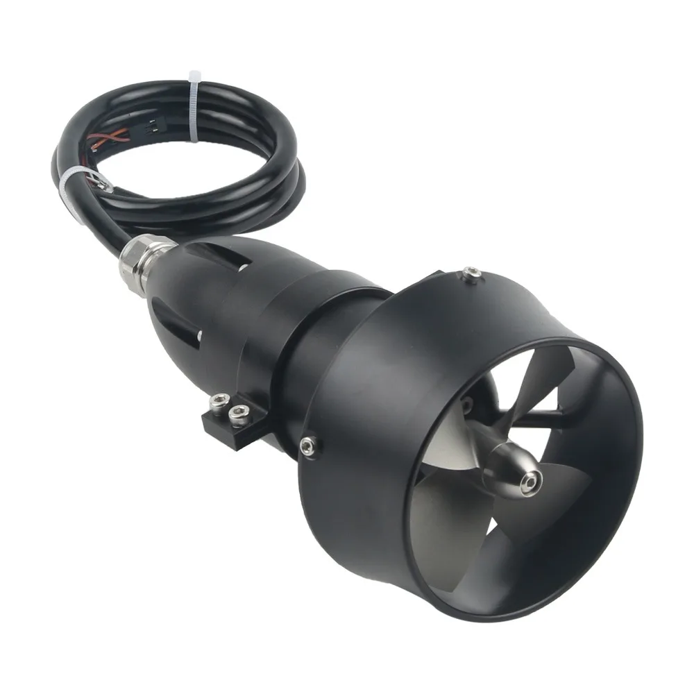 KYI-13.5ET FATJAY IPX8 24V 13.5KG Stuwkracht Onderwater Boegschroef Waterdichte Borstelloze Motor Volledig Metaal voor RC Boten Onderzeeër ROV