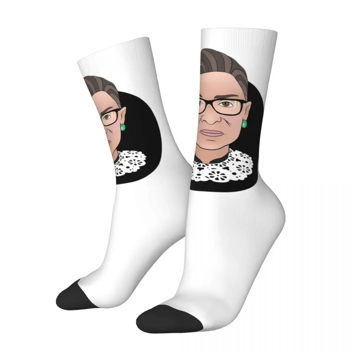 Ruth Badass Ginsberg Socks Harajuku Super Soft Stockings All Season Long Socks Accessories for Unisex Birthday Present