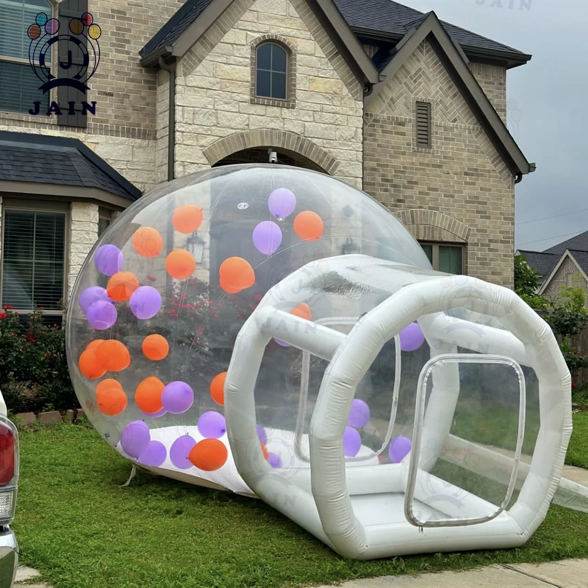 Outdoor Rental Camping Clear Transparent Inflatable Crystal Bubble Tent Inflatable Bubble Dome Tent With Tunnel For Party Events