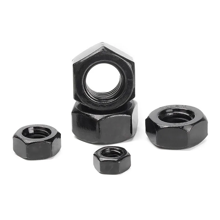 1~50Pcs M2 M2.5 M3 M3.5 M4 M5 M6 M8 M10 M14 M16 M18 M20 Black 304 Stainless Steel Metric Hex Nut Hexagonal Nuts