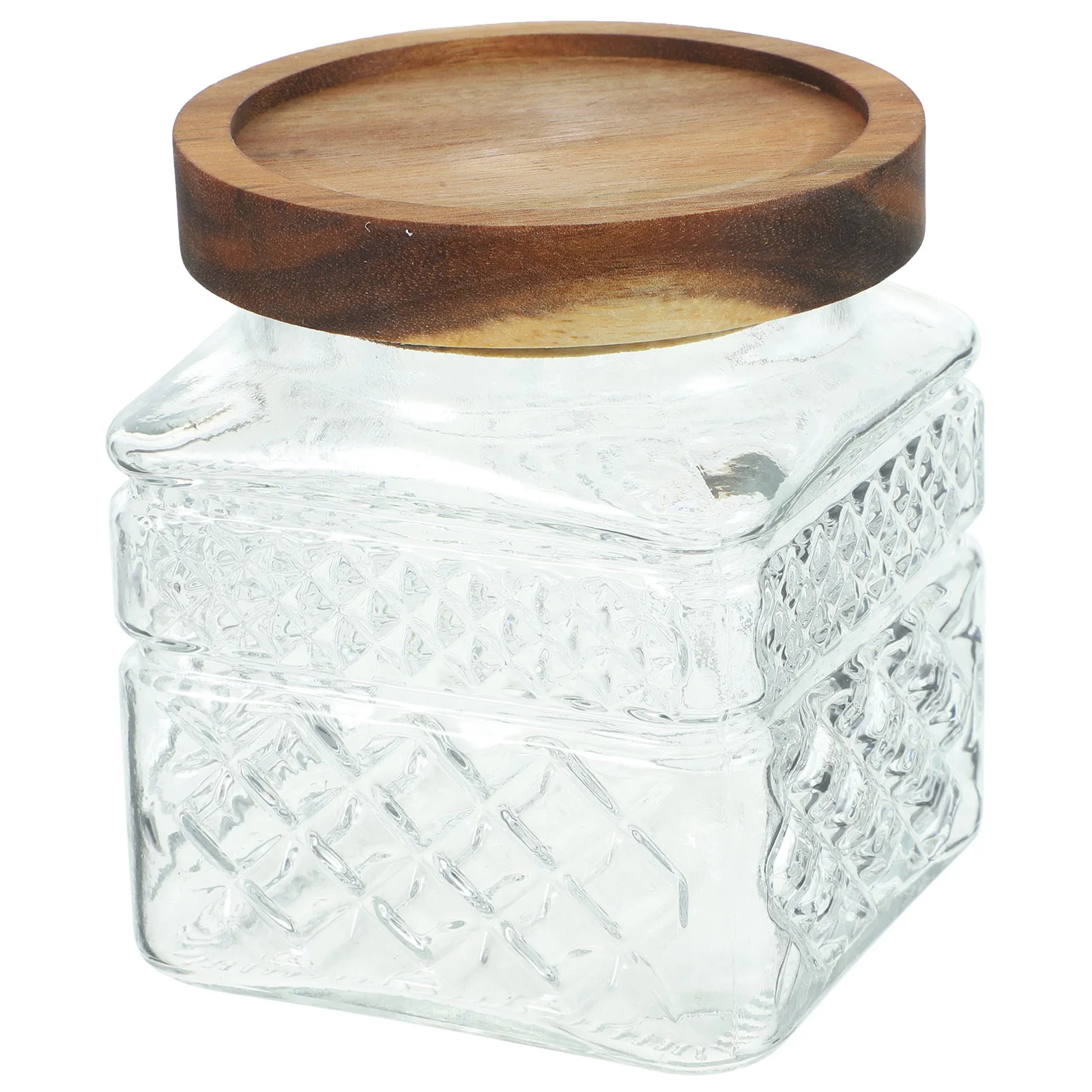 

Airtight Storage Tank Small Item Jar Glass Tea Coffee Sugar Canisters Cereal Container Buffet with Lid
