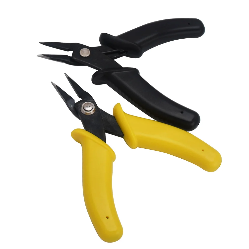 3.5inch Mini Flat Nose Pliers Micro Cut Plier Nose Plier Small Chain Pliers Smooth Jaw Fine Pliers For DIY Jewelry Making Tool