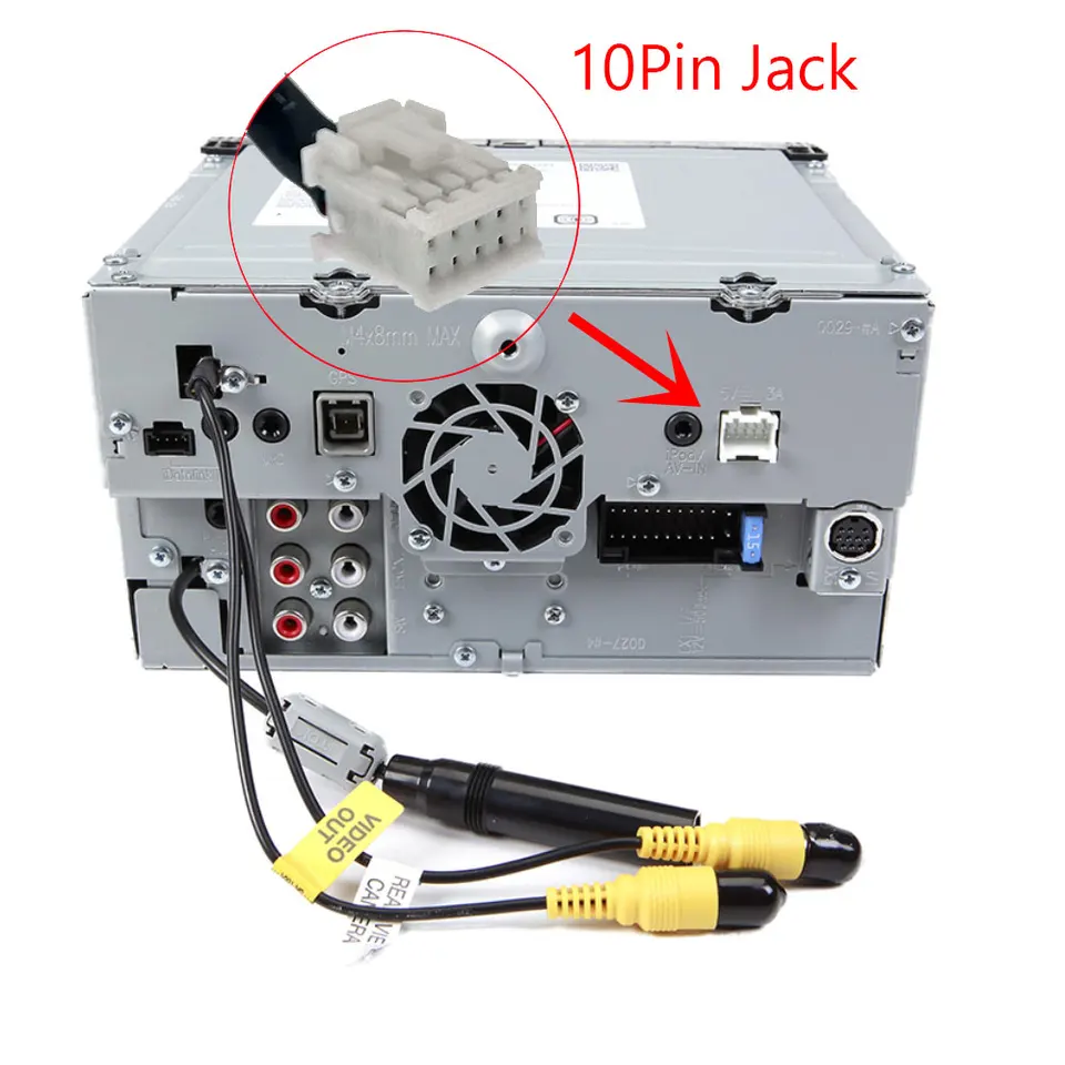 10 Pin Car Radio Dual USB Cable Adapter for KENWOOD DDX6903S