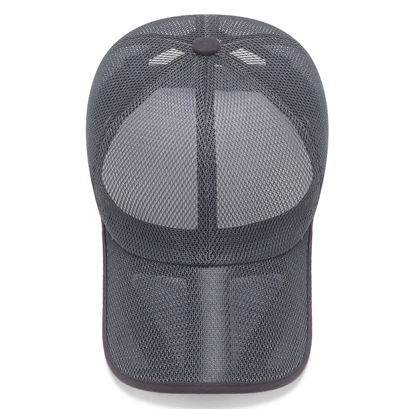 Summer new style cut out brim breathable full mesh sun hat for men and women, outdoor travel sunshade and sun protection base...