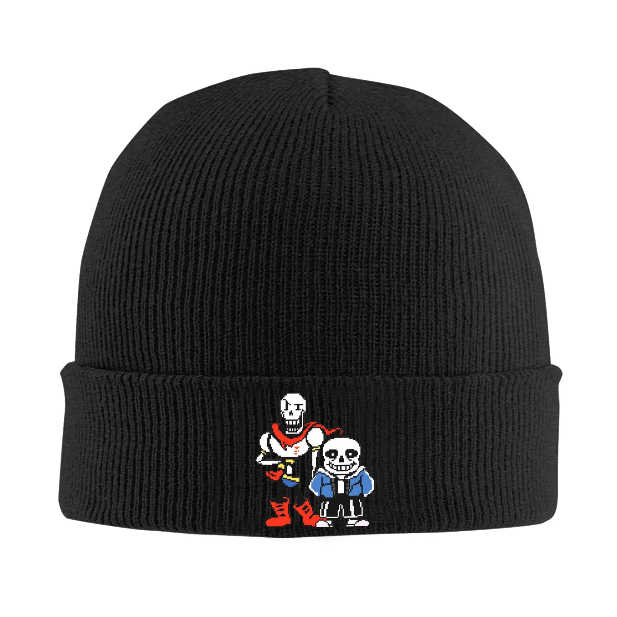 Sans Papyrus  Skull Brother Knitted Caps for Women Men Beanie Autumn Winter Hats Acrylic Undertales Warm Melon Cap ,