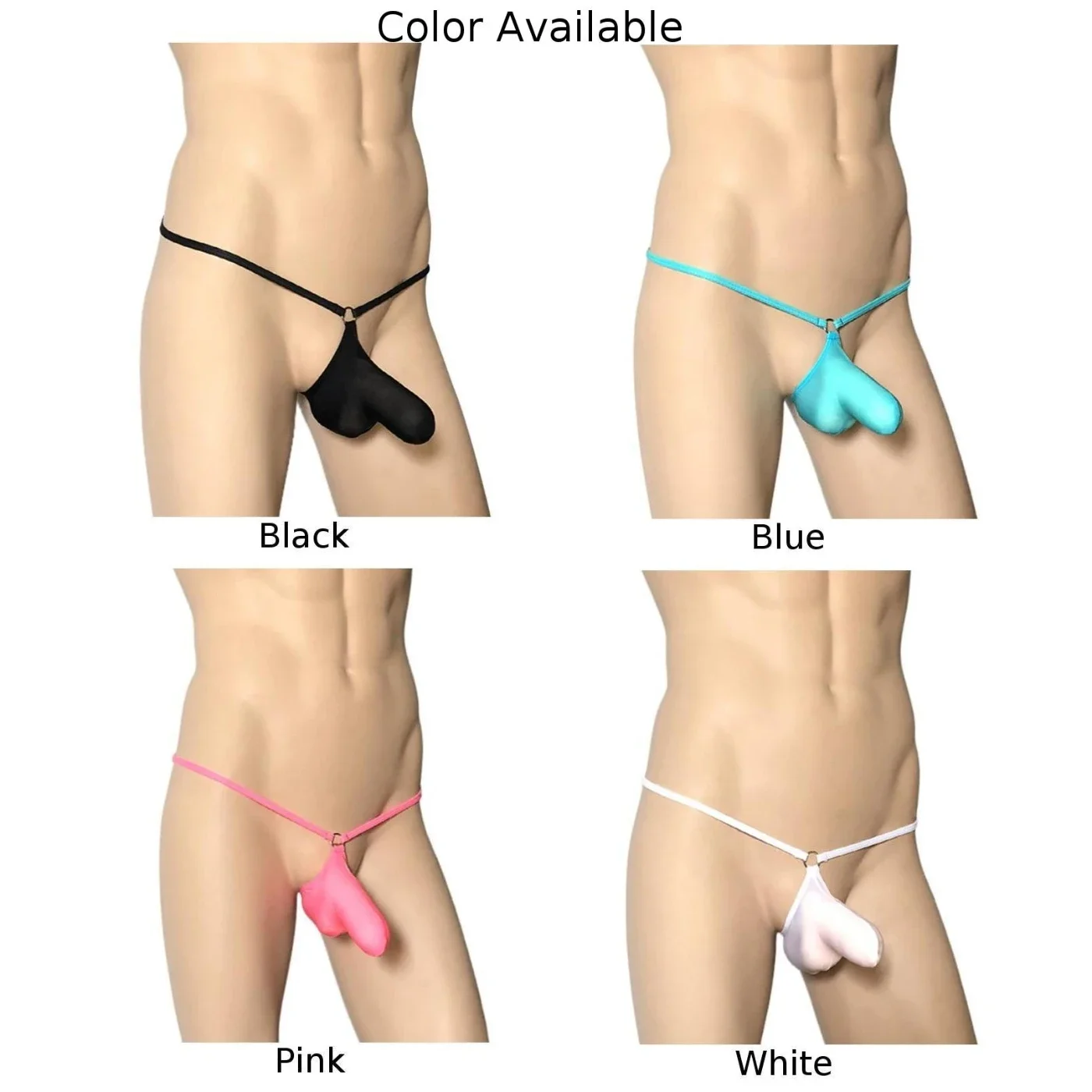 Men Mesh Ice Silk Elephant Nose Men's Triangular Panties Stretch Gay Sissy Bulge Pouch Thong Breathable Knickers Erotic Briefs