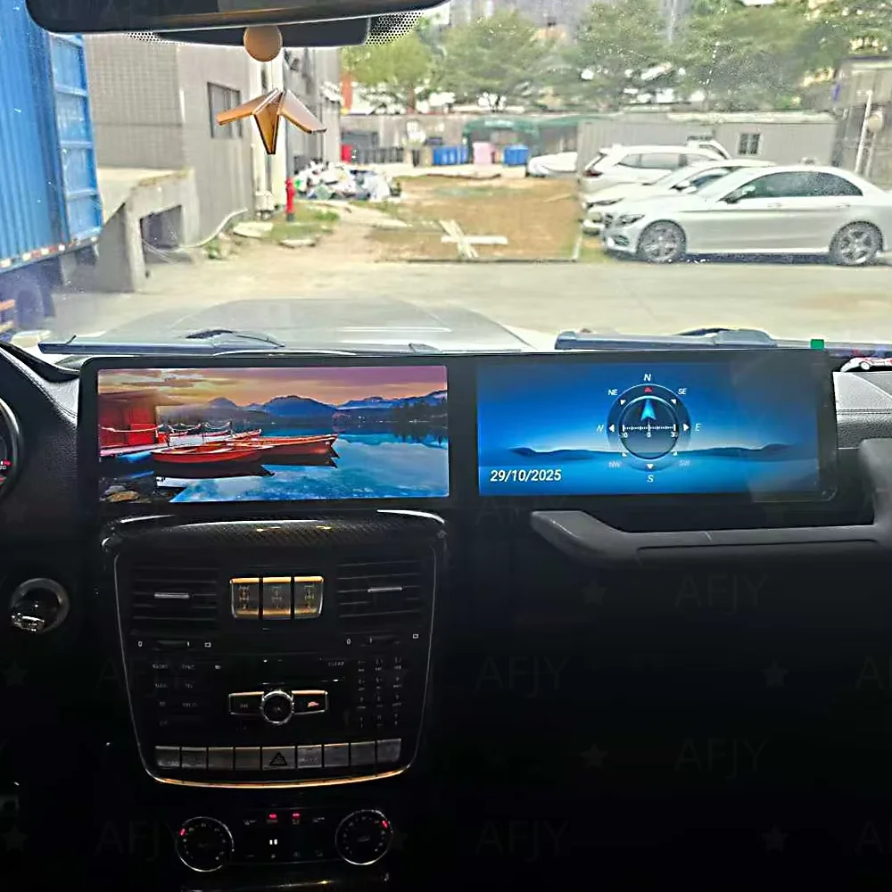 12.3Inch Dual Screen For Mercedes-Benz G-Class 2013 2014 2015 -2018 Car Multimedia GPS Head Unit Carplay Android Auto 4G LTE DSP