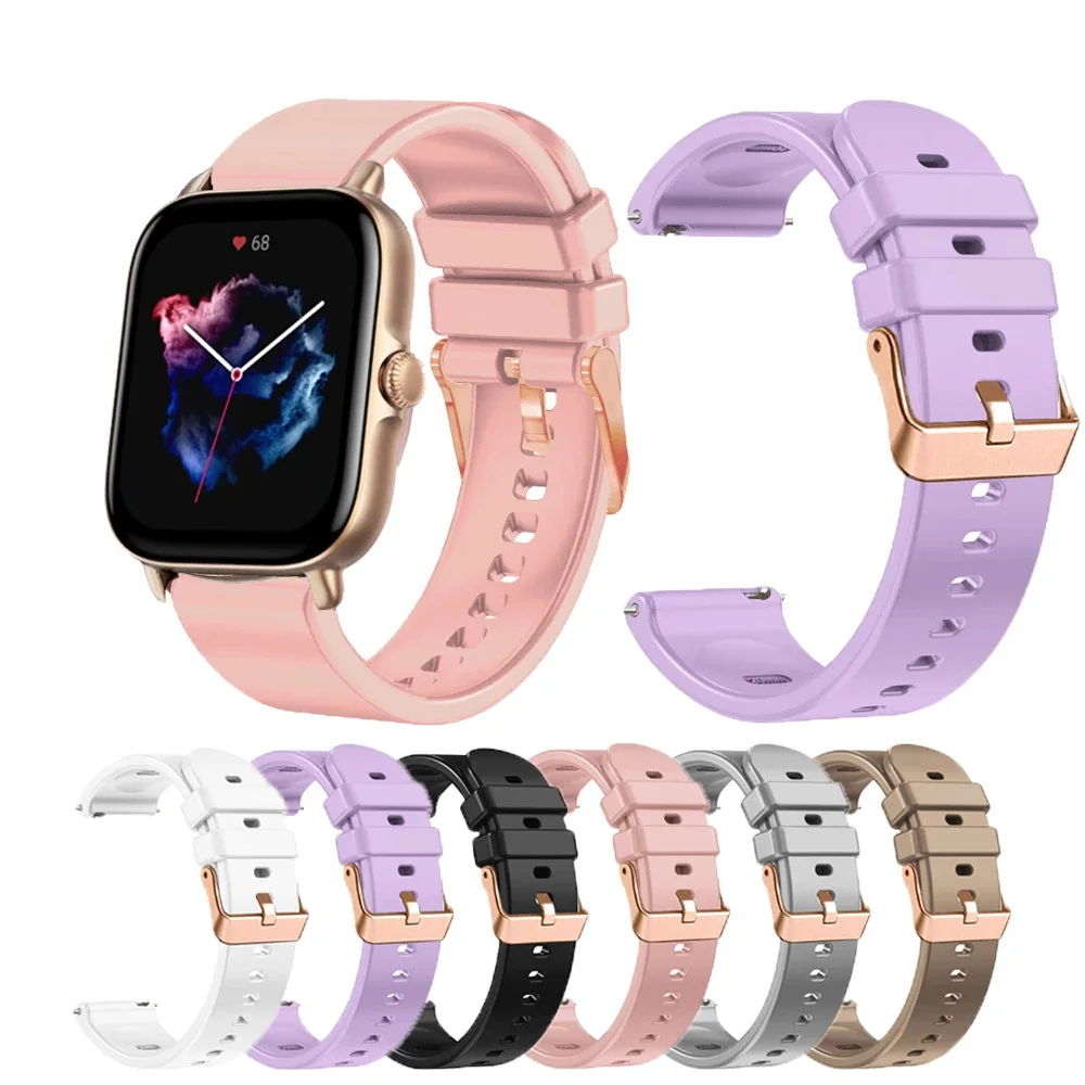 Garmin Venu SQ Vivoactive 3 Venu2 Plus용 스마트 시계 스트랩, 실리콘 손목 밴드, Forerunner 645 245 Vivomove HR 팔찌 벨트, 20MMSmart