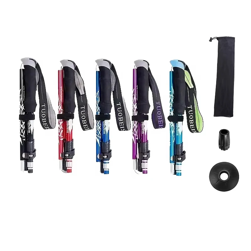 

Легкая походная палка, складная походная палка из алюминиевого сплава с ручкой из ЭВА, регулируемая походная палка для кемпинга на открытом воздухе