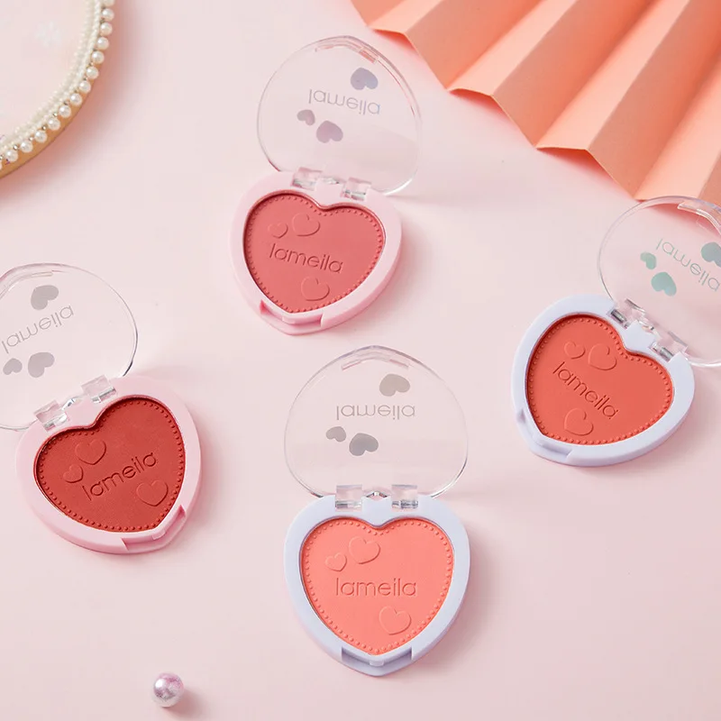 Rouge Blush Plate Trucco nudo Trucco Monocromatico Principiante Donna Monocromatico Love Blush