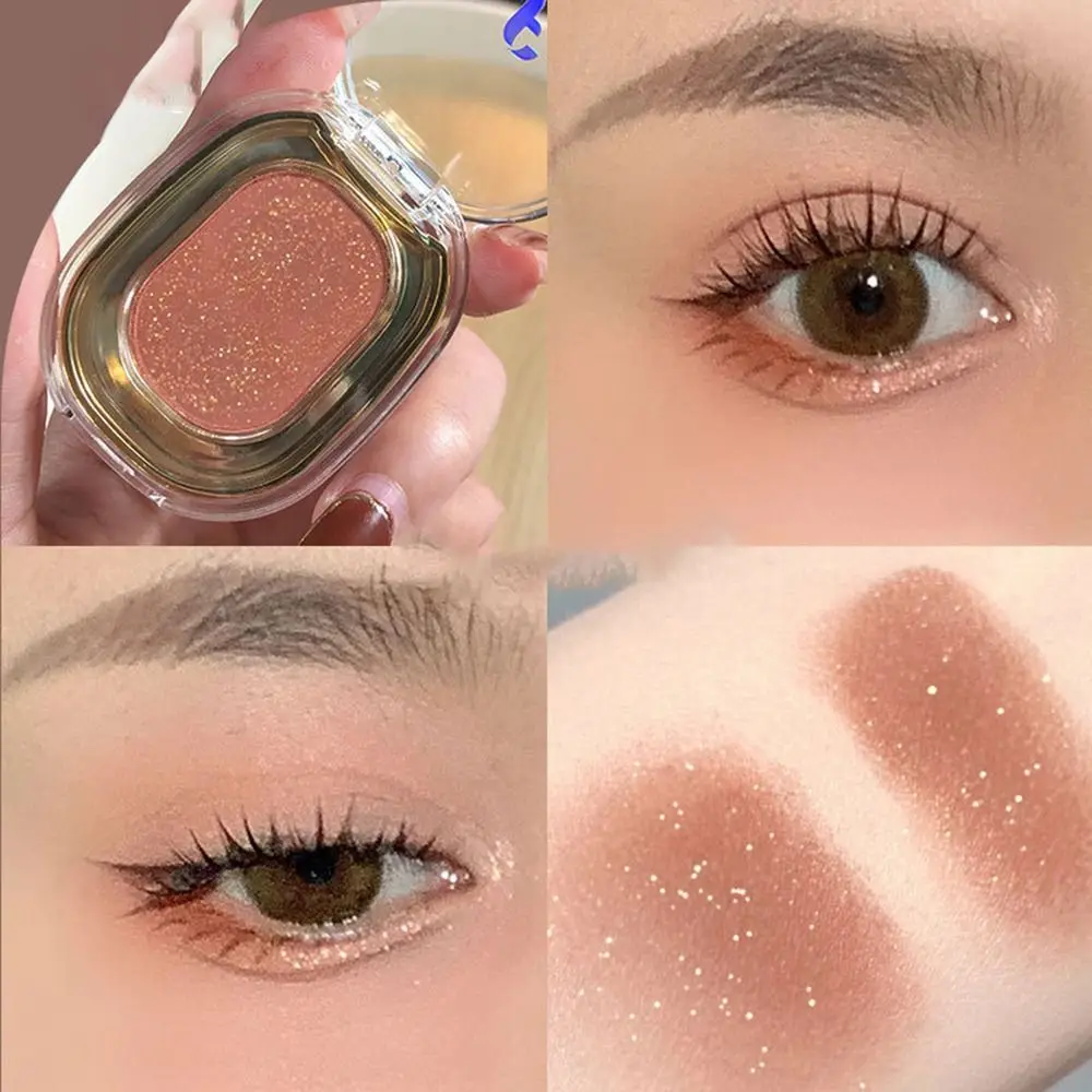 Sombra de ojos monocromática suave, resistente al agua, paleta de sombra de ojos mate a prueba de sudor, cosméticos de ojos de larga duración de baja saturación para mujeres