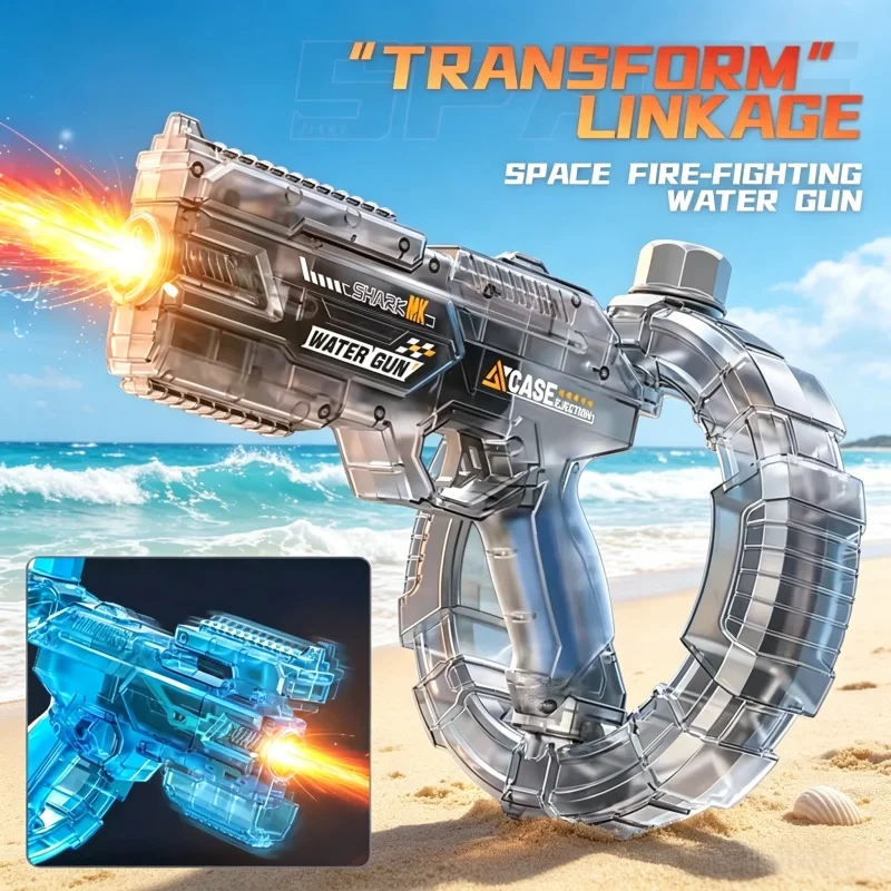 Simulierte Elektrische Wasserpistole für Erwachsene und Kinder mit Dauerfeuer-Funktion, Automatische Wasserblaster, Sommer-Outdoor-Spielzeug für Kinder