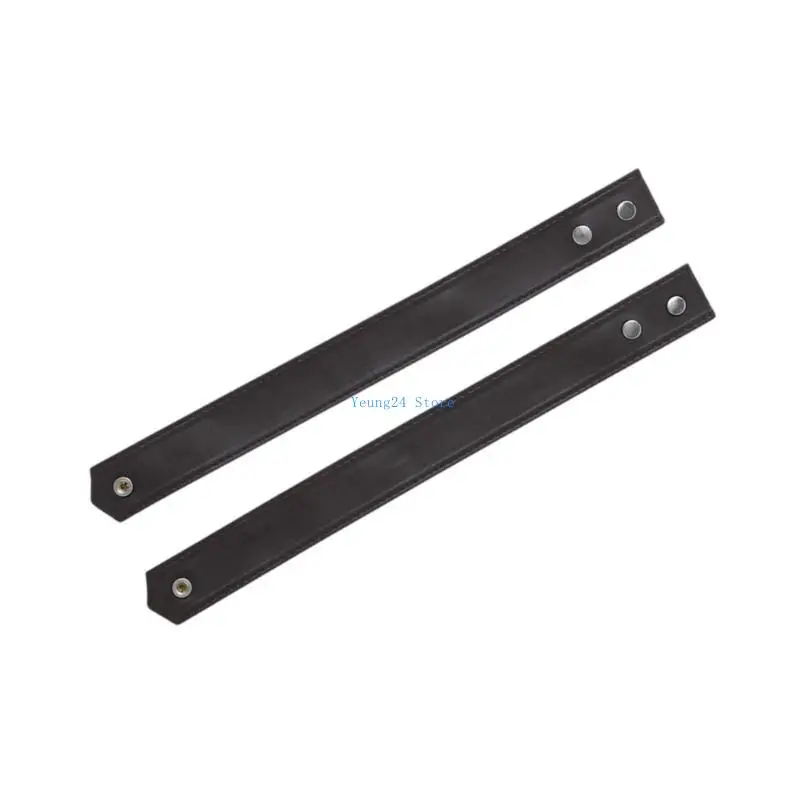 P8DB 2PCS Versatiles Leather Cuff Braceletユニークなスタイルリストバンド付きバックル