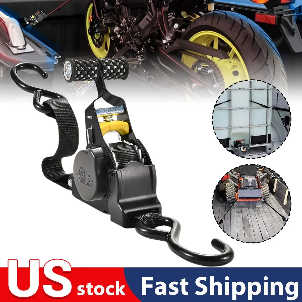 Retractable Auto Ratchet Strap Automatic Shrink Bundle Tape Retractable Belts For Motorcycles Convenience Luggage Straps