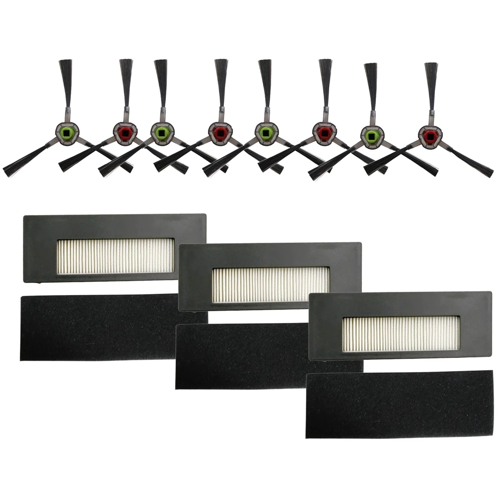 A51U Vacuum Filter Replacement Kit for Ecovacs Deebot DE55 DE53 DE6G Vacuum Cleaner Side Brush Hepa Filter Brush