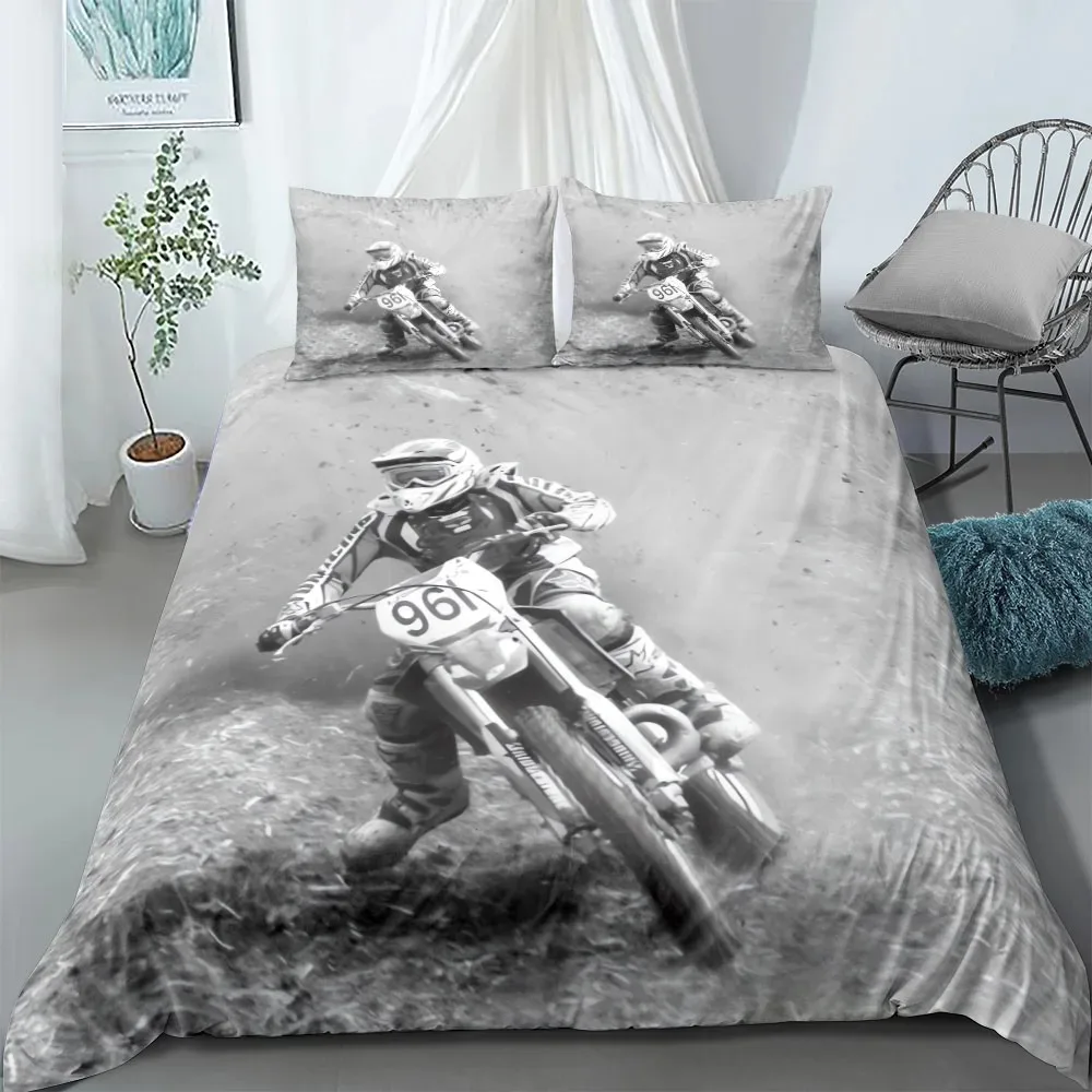 motorcycle-rider-duvet-cover-set-uk-single-double-queen-us-twin-full-king-size-bed-linen-set