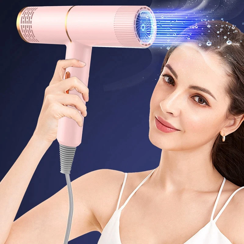 Electric Hair Dryer - High-Power Electric Hair Dryer, Home Hair Dryer, Fashion Hot Wind Comb Hair Salon