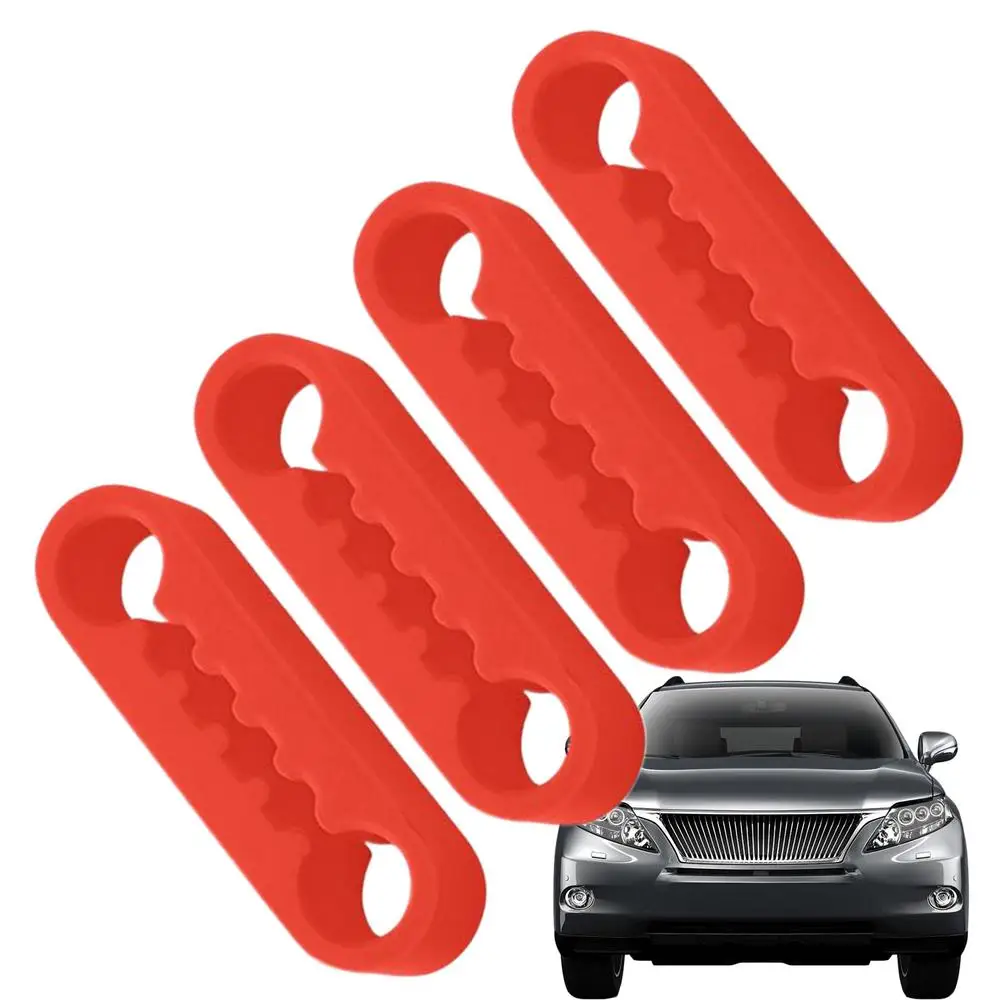4pcs Silicone Car Door Shock Absorber Pads Elastic Cushion Damper Reduce Noise Protect Paint For Car Truck SUV RV Door Edge