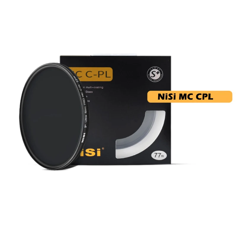 NiSi Circular Polarizers Filter S+ Pro MC CPL 40.5 49 52 58 62 72 82 67mm 77mm Super Slim Multi-Coated CPL Lens Filter